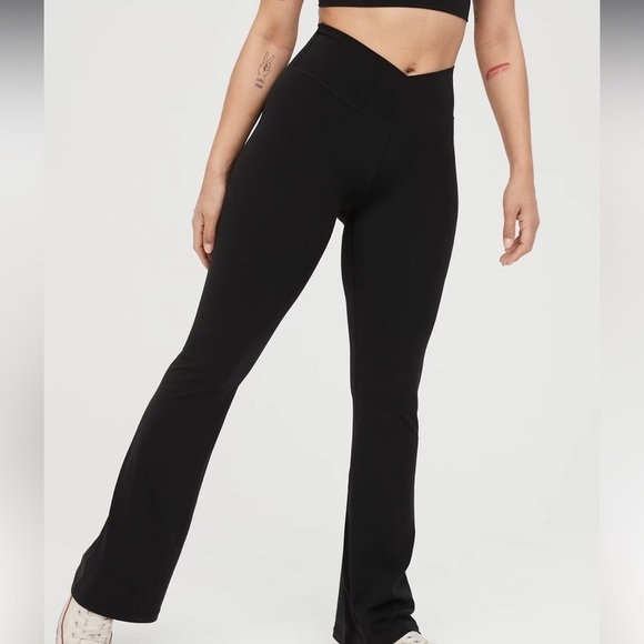 aerie Pants - Aerie crossover flare leggings​​​
